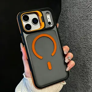Phone Case Features a hidden bracket, supports magnetic wireless charging, and an all-around drop-resistant design.for iphone 17 pro phone cases 16 15 14 13 12 unique pattern anti-drop protection luxury design