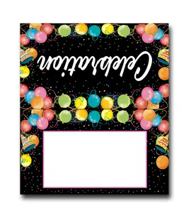 Stonehouse Collection Birthday Table Tent Place Cards - 25 Happy Birthday Guest Seating Name Cards - Party Table Tents - Name Cards