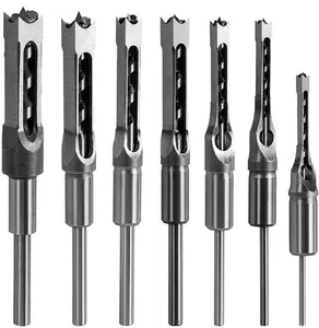 These mortise drill bits are built for precise square holes in wood, ideal for joinery, furniture, cabinetry, and all woodworking projects. Durable and efficient, they are a must-have for DIYers and pro woodworkers.