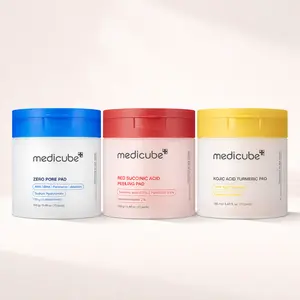 medicube 3-Piece Toner Pad Set – Kojic Turmeric Brightening, Red Succinic Acid Exfoliating & Zero Pore Pad 2.0 | Korean Skincare for Pores, Acne & Glow