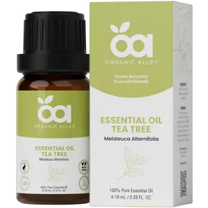 Tea Tree Essential Oil by Organic Alley (10 mL) | 100% Pure, Natural Melaleuca Alternifolia Healthcare Fitness