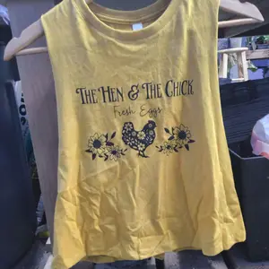 Yellow/ gold crop tank