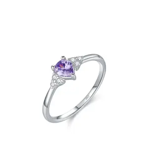 【#ZA251】(Luna)  Lab Made Gemstone Fashion jewelry Ring