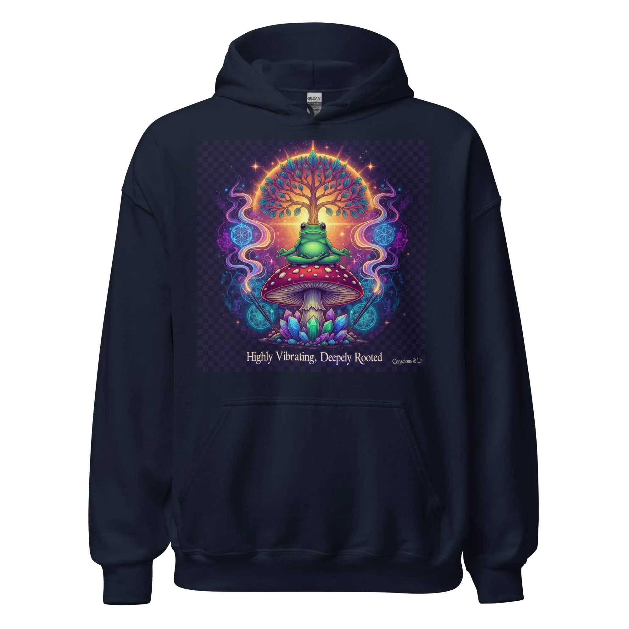 Highly Vibrating, Deeply Rooted — Unisex Hoodie