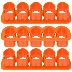 2025 NEW 3 Counts Fish Cookie Cutter 5 Cavity Fish Cracker Cutter Tiny Fish Cookie Molds Cute Cracker Cookie Cutters Reusable Fish Shape Cookie Cutter Fish Baking Mold for Biscuits Bread Cake Sugar Clay