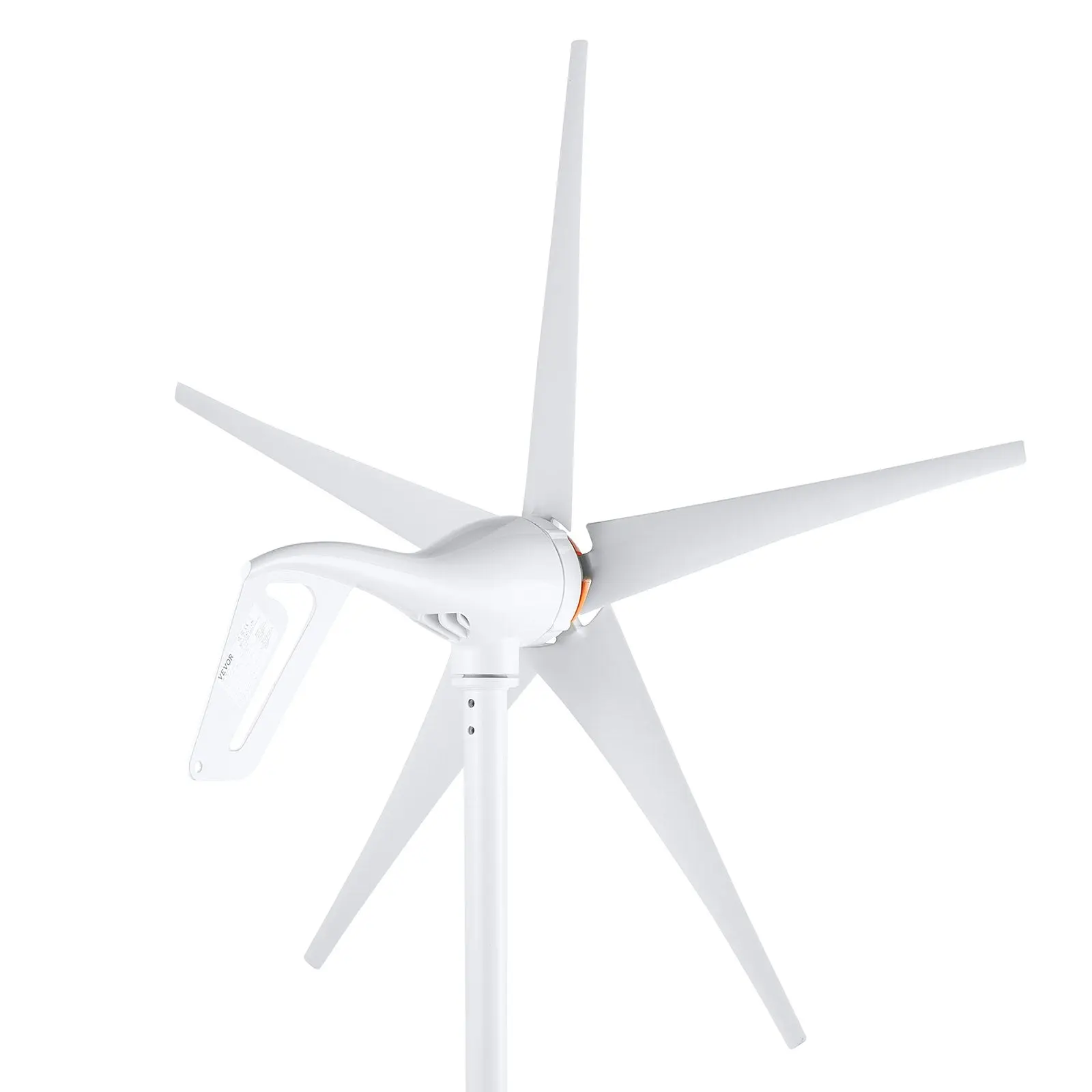 500W Wind Turbine Generator, 12V Wind Turbine Kit, 5-Blade Wind Power Generator With MPPT Controller, Adjustable Windward Direction & 2.5m/s Start Wind Speed, Suitable For Home, Farm, RVs, Boats