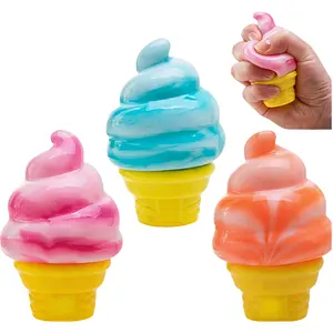 Ice Cream Squeeze Squishy Slow Rise Sensory Fidget Toy, Easter Basket Stuffers Party Favors