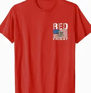 Red Friday Military Veteran Deployed T-Shirt