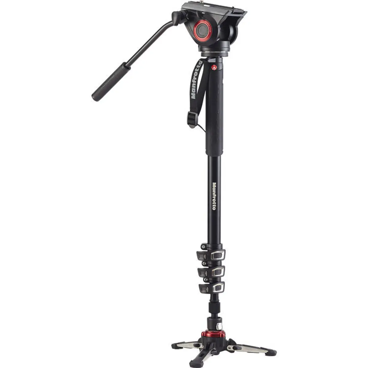 Manfrotto XPRO Monopod+ 4-Section Aluminum Monopod with Fluid Video Head