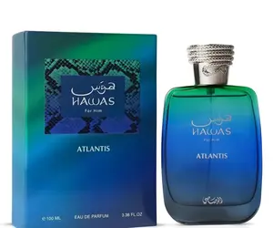 RASASI Hawas Atlantis Eau de Parfum for Men | 100 ml (3.4 oz) | Fresh & Modern Scent Spray