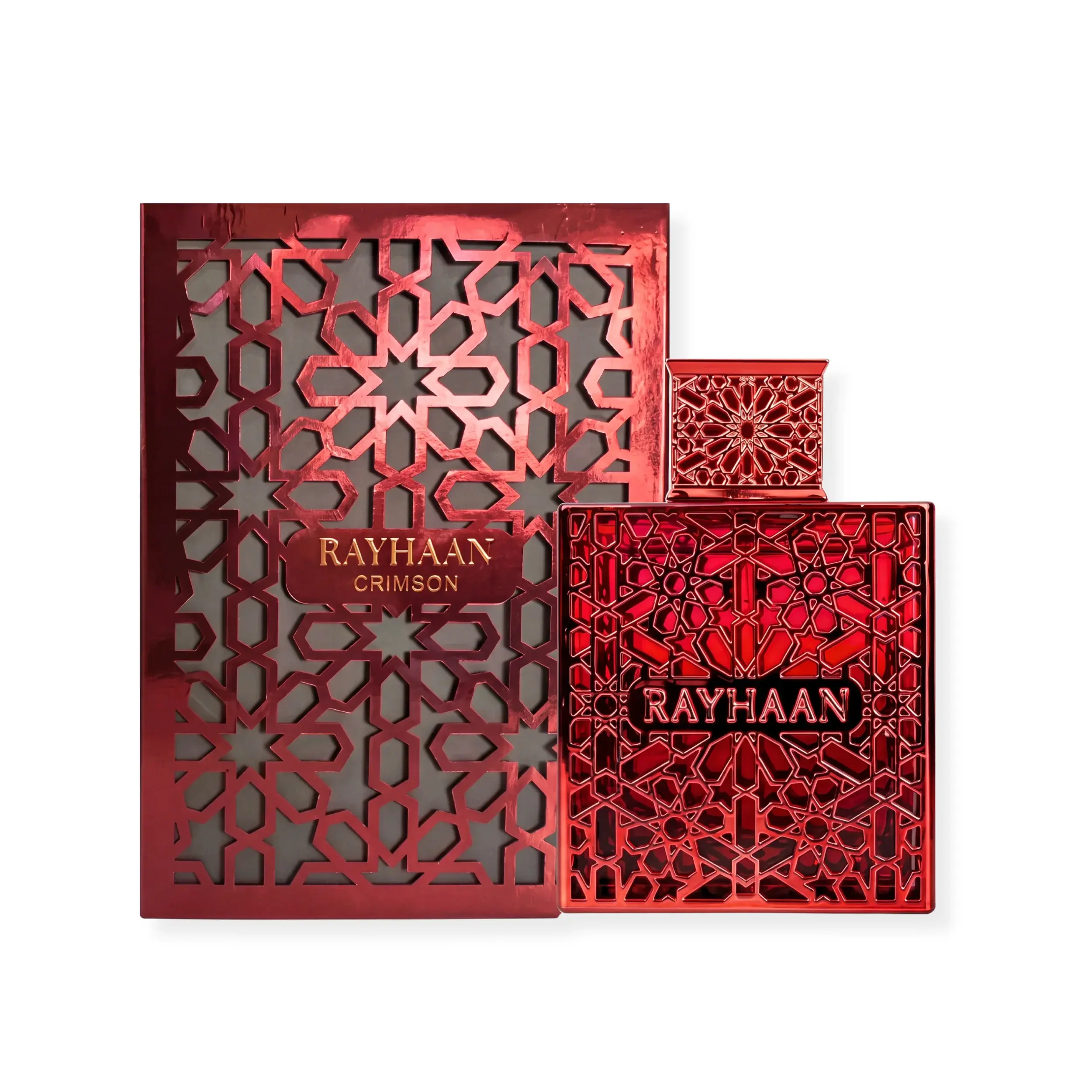 Rayhaan Red Lattice Spicy Fruity Oriental Vanilla Unisex Eau de Parfum Spray, 3.4 FL OZ (100ml)