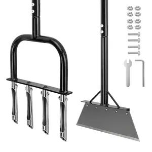 Multifunctional 2-in-1 Garden Tool Set – Lawn Aerator, Weed Puller & Snow Shovel, Portable Yard Care Tools for Small Lawns, Narrow Corners and Outdoor Maintenance