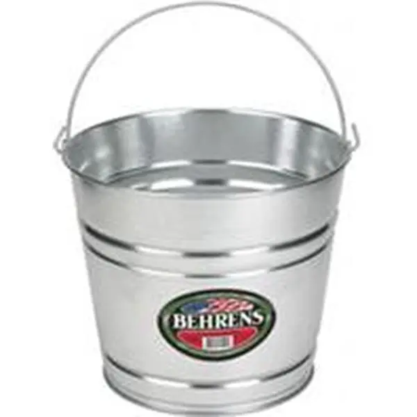Behrens Manufacturing 001701 10 Qt. Galvanized Metal Water Bucket