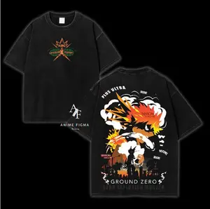 Explosion King Tee – Oversized Black Anime Shirt | “King Murder” Font Front + Bakugou Ground Zero Lore Panel Back | Streetwear Drop for My Hero Academia Fans & FYP Otaku Collectors