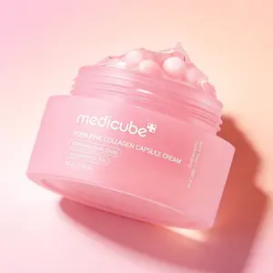 Medicube PDRN Pink Collagen Capsule Cream, Ultra Hydrating Plumping Moisturizer for Dry & Dehydrated Skin