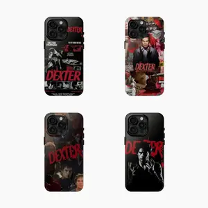 Dexter Phone Case, 4 Designs of Tough Phone Cover for iPhone 16 15 14 13 12 11 X XS 7 8 Pro Max Plus