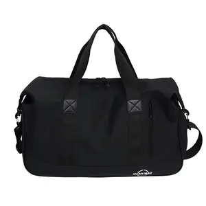 Large Capacity Sports Gym Bag, Waterproof Shoulder Backpack, Wet Pocket and Shoe Compartment, Ideal for Swimming and Basketball