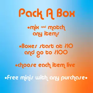 Pack A Box! Fill your box with cute and adorable 3D printed items.