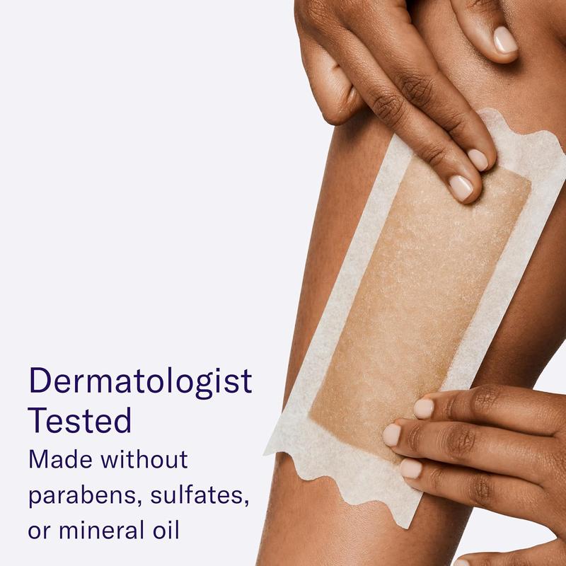 Flamingo Body Wax Kit - 20 Large & 8 Medium Wax Strips with 6 Post-Wax Cloths for Smooth Skin - Best of Beauty 2024 Award Winner Hair Removal