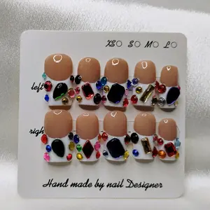 Handmade Press-On medium Square Nails
