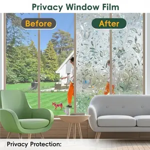 Multi-Spec Glass Static Cling, No Glue Eco-Friendly Privacy & Transparent Friendly Reusable Static Cling, Stripes Pattern