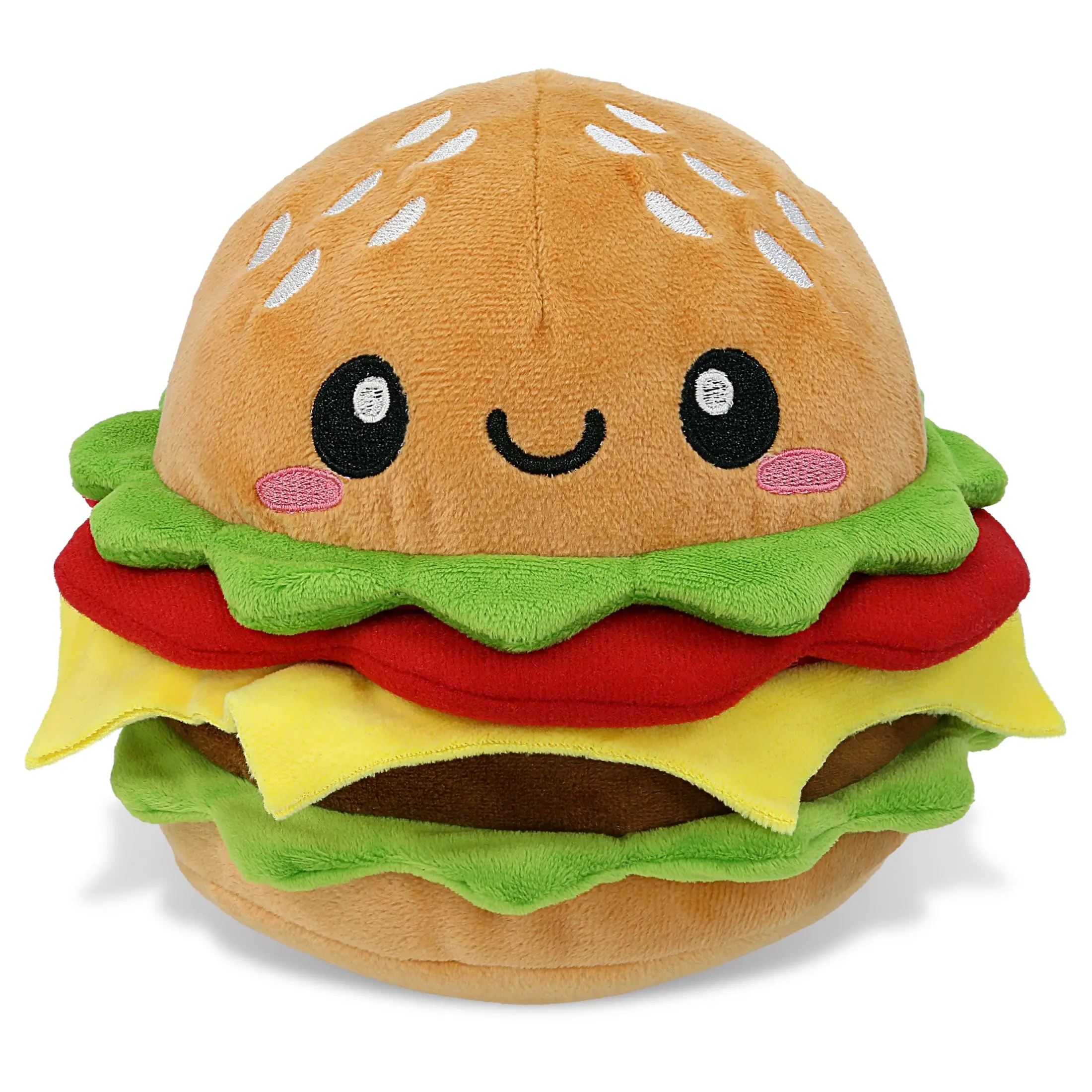 6.5" Plush Hamburger Stuffed Toy for Kids, Birthdays, Decor (Toys & Hobbies Dolls Collection)
