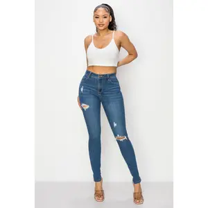 Lisa - High Rise Lightly Destructed Skinny