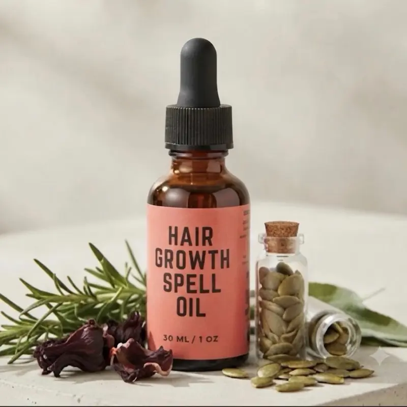 Hair Growth Spell Oil - Organic Root Stimulator, Split End Oil for Healthy Scalp & Anti-Breakage, 30 ML/1.06 oz Hair Treatment - Haircare, Comfort