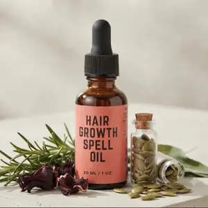 Hair Growth Spell Oil - Organic Root Stimulator, Split End Oil for Healthy Scalp & Anti-Breakage, 30 ML/1.06 oz Hair Treatment - Haircare, Comfort