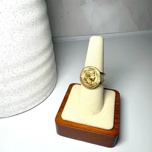 Gold Coin Adjustable Ring