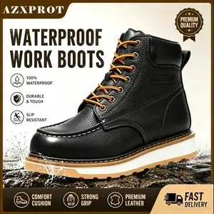 AZXPROT  Men's Boots Boots for Men Casual Boots Motorcycle Combat Ankle Dress Boots Mens