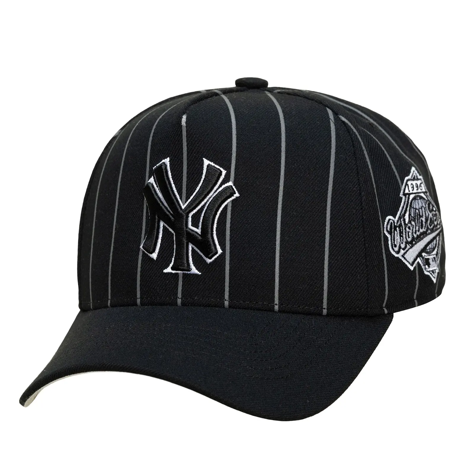 Jay-Z Reasonable Doubt x New York Yankees Black Pro Pinch Snapback Hat - Adjustable MLB Baseball Cap, Vintage Yankees Hat, Mitchell & Ness