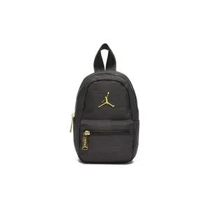 Jordan Metal Logo Polyester Mini Backpack for Daily Use