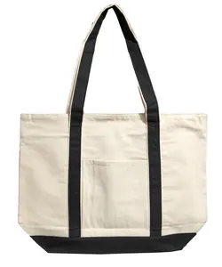NOVASTILE 100% Cotton Canvas Large Tote Bags 12oz, Reusable Shopping Canvas Bags for Grocery, DIY Projects, Advertising, Promotions, Gifts & Events Lightweight promotional, Lightweight, unbleached cotton, breathable, Natural Cotton 21" x 15" x 6