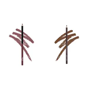 color icon lip liner plumbry 0.04 ounce 715 & eyeliner pencil Simma Brown now! (Packaged)