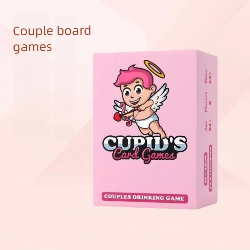 Cupid's Card Games Couples Spicy Theme Drinking Board Game - 21+ Adults Activity for Date Nights, Naughty Dares, Challenges & Engaging Deep Conversations to Enhance Relationships