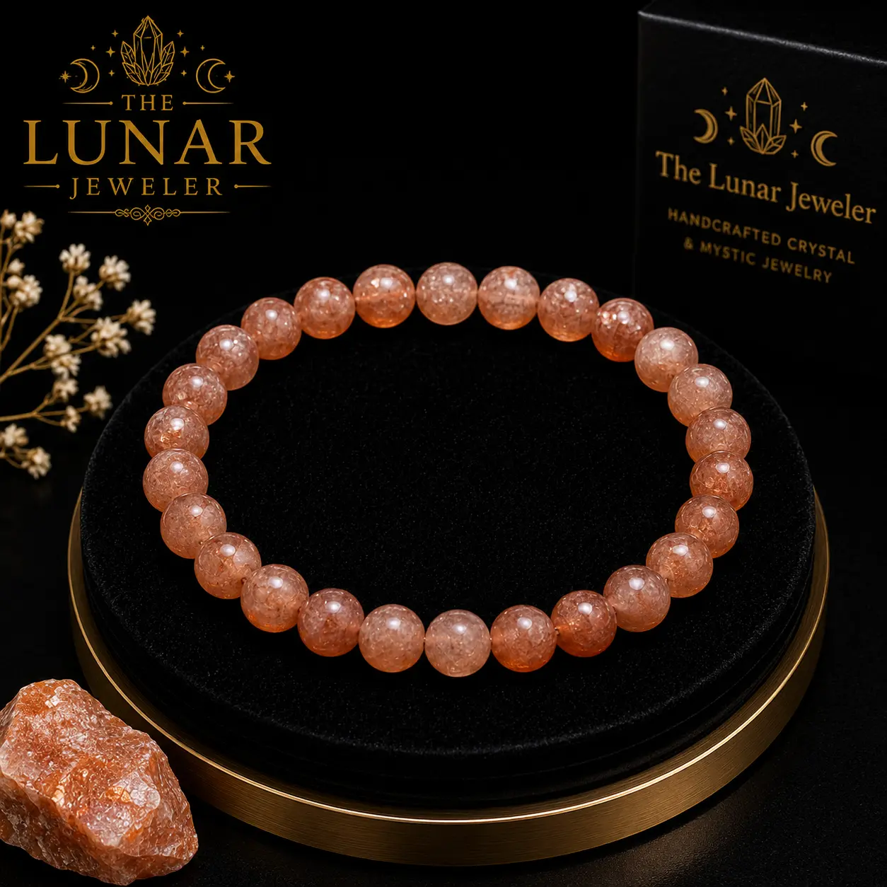 Sunstone Bracelet – 7.5" Elastic Bracelet