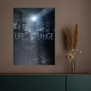 Trending LLLife Is Strangeable Poster HD Heavy-Duty Self-Stick Waterproof Wall Decor Tool-Free Install Durable & Reusable Conceals Wall Flaws Elevates Home Style Perfect for Living Room Bathroom & Kitchen Easy Apply & Remove