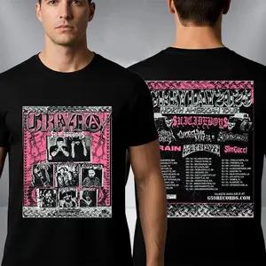 2 Sides Grey Day Tour 2026 Tee, Rap Concert Style Shirt