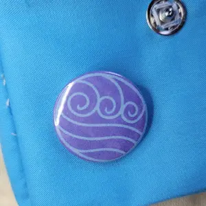 ATLA Inspired Keyring Pouch with Pin Badge and Charm
