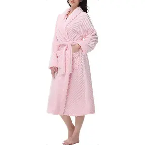 Premium Women's Robes - Super Soft Cozy Fleece Plush Long Bathrobe