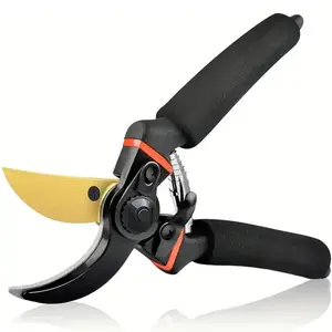 Heavy-duty Carbon Steel Blades Pruning Shears with Padded Grip Handles, Effortless Plant Trimming Tool,Garden Pruning Shears