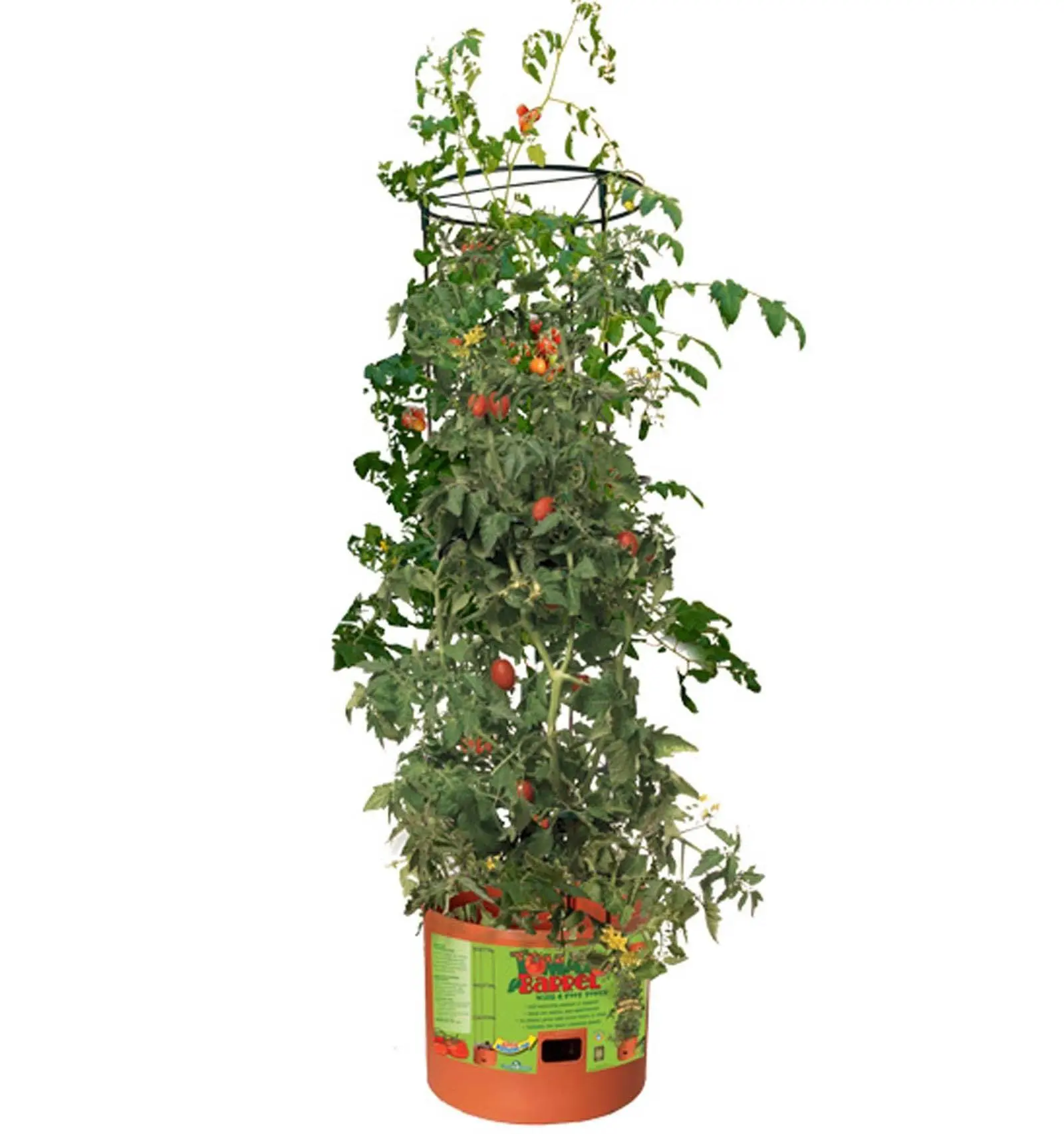 Hydrofarm GCTB Tomato Barrel Pot Garden Planting System and 4 Foot Trellis Tower Hydrofarm GCTB Tomato Barrel Pot Garden Planting System and 4 Foot Trellis Tower