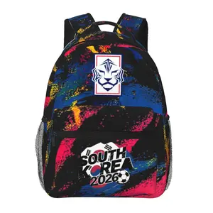 Stylish Soccer2026 Backpack Large Capacity & Lightweight 2026 World Football Shoulder Bag Practical South Korean Players Laptop Backpack for Men Women School Bookbag for Work Camping Travel