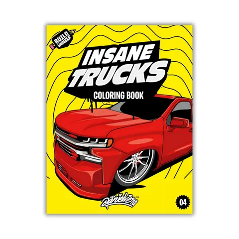 Collector's Edition Abridged Illustrated Car Coloring Book - 8.5x11in Large Format, Trucks/SUVs & Classic to Japanese Vehicles Theme, 60 Unique Car Coloring Pages, 128 Pages for All Ages' Custom Art Activities