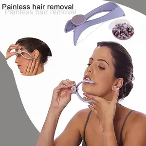 Manual Facial Hair Remover, Painless Hair Removal Tool, Gentle, Lightweight, Effective and Precise Control Hair Remover Tool for Women & Men, Body Care