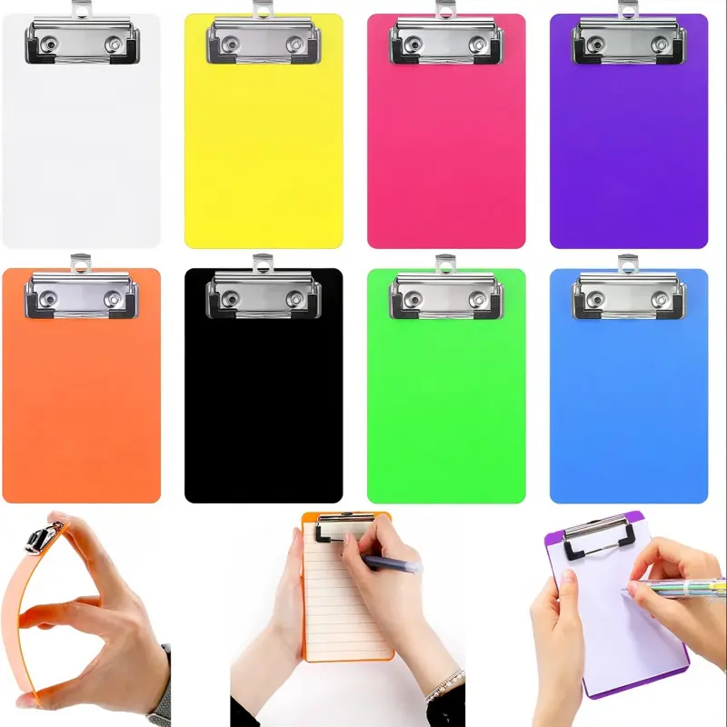 8 pieces of mini scrapbooks 10.16 x 15.24cm small notepad clipboard small scrapbook memo size nursing scrapbook with backside micro pocket scrapbook for notepads receipt pocket checklist