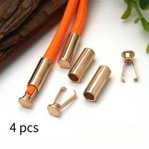 4pcs Cord clips - secure fastening for shoelaces, straps, pants, bags, hoodies - adjustable, ideal for DIY crafts, clothing, and cable organization