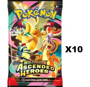 Pokemon Ascended Heroes 10 Booster Packs