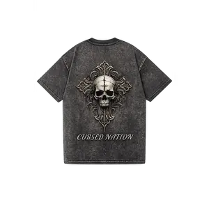 Cursed Apparel custom washed T